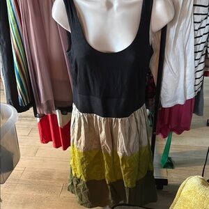 New Directions Multicolor Sleeveless Tank Dress